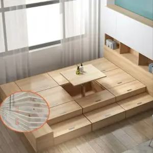 다다미 침대 조립식 평상 옷 보관 수납형 이불 캐비닛 D형