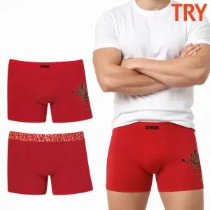 [트라이]트라이 남자빨간팬티 적색 레드 드로즈 인밴드 아웃밴드 복 즈로즈 사각1매입