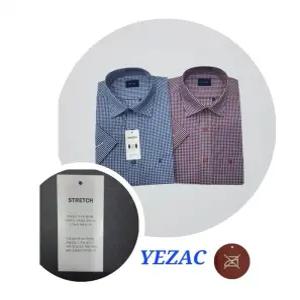 [예작]노아이롱 구김적고  신축성 좋아 땀배출 좋은 일반핏 체크 남방 여름반팔셔츠 E