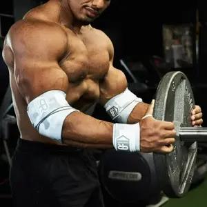 팔꿈치보호대 팔굽치 엘보 보호대 무게추 리프팅용 팔꿈치 스트랩 체육관 피트니스 랩 파워 리프팅 운동 1