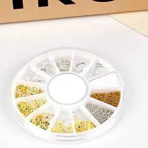 [골드스마일]데코 파츠 네일아트 재료 골드실버혼합 골드실버