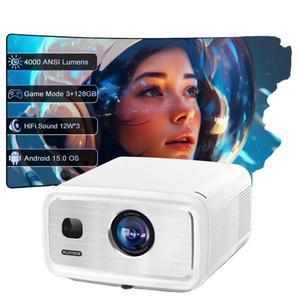 플릭스톤 D10S 프로젝터 1080P 4K 지원 V660 칩 MEMC 자동 초점