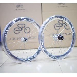 SILVEROCK 합금 휠접이식 자전거 미니벨로 하이 프로파일 11 20 인치 406 451 림 켈리퍼 브레이크