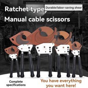 래칫형 케이블 커터, 수동 기어 강철 스트랜드 와이어