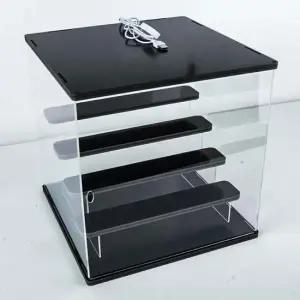 4층 피규어 조명 LED 투명 장식장 진열장 케이스 피규어정리함 피규어진열장 피규어보관케이스