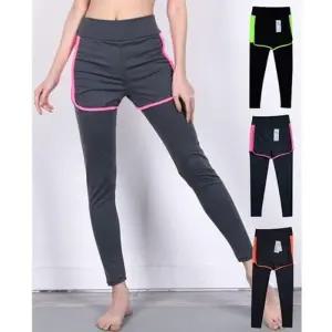 [주식회사 브이와이][JHQSXZX6_51IB]배색 반바지 요가 레깅스 GWM (29480008A)