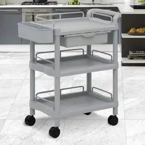 주방트롤리 3단 웨곤 무빙 웨건 CART-601B 이동식카트 병원카트