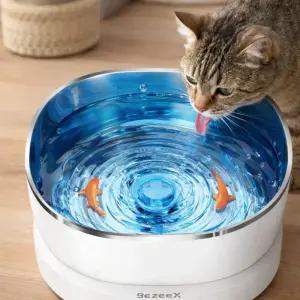 고양이정수기 무선 고양이 음수대 자동 물그릇 물고기 금붕어 물멍