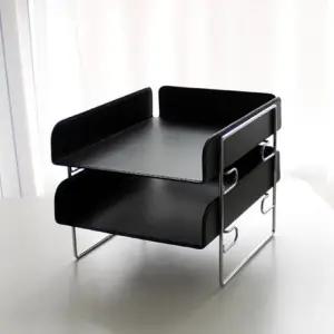 아리아라 가죽 2단 서류함 A4서류함 서류철 서류함 A4서류함 A4보관함