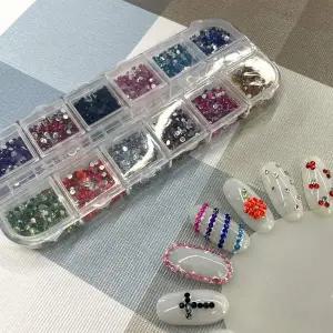 세트 네일아트 꾸미기 믹스큐빅 네일파츠 레진아트