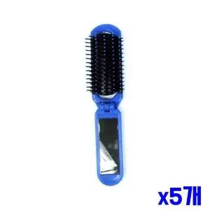 거울 x5개 헤어소품 머리빗 미용소품 헤어빗 부착