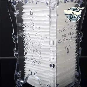 투명한 화장솜 수납함 고급 화장솜 정리 케이스