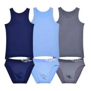 남성런닝팬티 여름 남자 인견 런닝팬티세트 삼각팬티 민소매 상하의 3세트