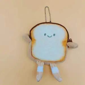 식빵 모양 인형 동전지갑 키링 열쇠고리 미니 파우치