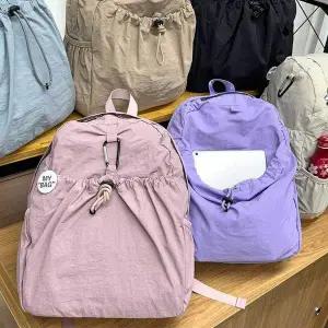 나일론 바스락 백팩 데일리 캠퍼스룩 바캉스룩 대학생