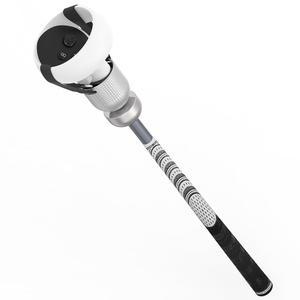 메타 퀘스트 2 / 오큘러스 2, 알루미늄 골프 클럽 핸들과 사실적인 그립감, 두 개의 스트랩, ZHGM(실버)의 가중치 VR 부착물