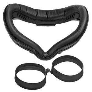 슈퍼어스 페이스 커버 패드 및 안경 스페이서, 오큘러스/메타 퀘스트 2 액세서리와 호환, 향상된 편안함, 안경이 VR 렌즈에 긁히는 것을 방지합니다(블랙)