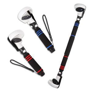 Oculus /Meta Quest 2 핸들용 VR 게임 핸들 부착물, 업그레이드된 다목적 듀얼 / 롱 스틱 확장 그립 1개 중 2개, BeatSaber 게임을 플레이하는 컨트롤러용 부착물