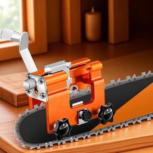 휴대용 전기톱 연마기 수동 체인 키트 (버 스톤 포함) - 벌목꾼 및 정원사에게 이상적