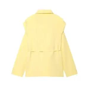 여친 가을 와이드 루즈핏 코트 재킷 정장 벨트 DUCHI3