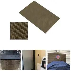 강화 배기 열 차단 매트 12인치 x 24인치 그릴 뒤 벽에 로 지지됨 2000도 고온 보호 소재 담요