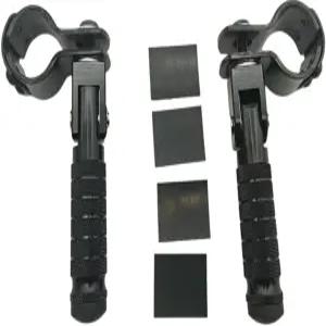 유니버설 모터사이클 접이식 페달 풋 네일 자전거 90도 고정 브래킷 원형 프레임 설치 크기