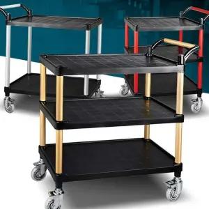 [원사안전] 병원용 호텔 무소음 이동식 웨건 업소용 프리미엄 서빙 서빙카트  (본품)