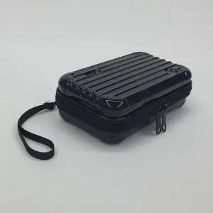 [셀러에이드]여행용 미니 하드캐리어 파우치 가방 블랙 캐리어파우