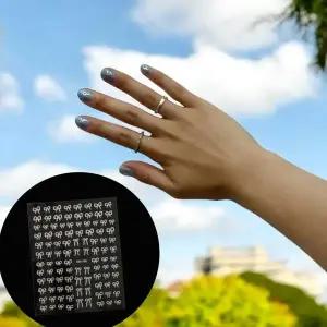 실버 스티커네일 손톱스티커 셀프네일스티커