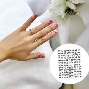 블랙 네일스티커 붙이는네일 페디큐어 네일재료