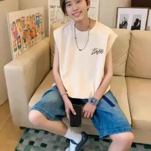 남친 여름 민소매 티셔츠 티 빈지 나시 레포츠 순면 풀오버 admr2