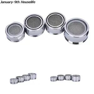 주방 싱크 수도꼭지 탭 노즐 스레드 회전 통풍기 필터 분무기 물 절약 액세서리 20/22/24/mm