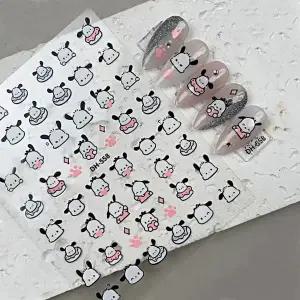 네일아트 귀여운 케릭터 강아지 냥이 네일스티커 3종