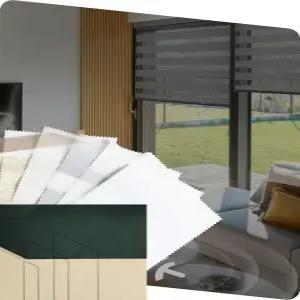 유락스 매터 지브라 블라인드 원단 광 필터링 이중 레이어 시어 프라이버시 라이트 컨트롤 롤러 윈도우