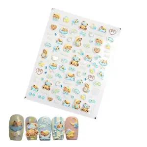 네일아트 아기자기 귀여운 곰돌이 네일 엠보스티커