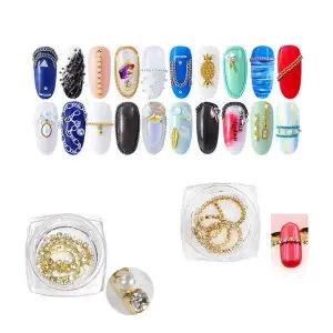 네일아트 체인 파츠 모음3 스톤 진주 줄 쥬얼리 13종