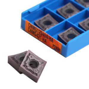 10개 CNMG120404 HA PC9030 카바이드 인서트 CNC 선반 외부 절삭 공구 기계