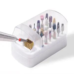 [셀러에이드]네일케어 더스트브러쉬 장착 드릴비트 30구 케이스