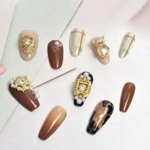 [셀러에이드]네일아트 럭셔리 큐빅 지르콘 댕글 곰돌이 파츠 9종