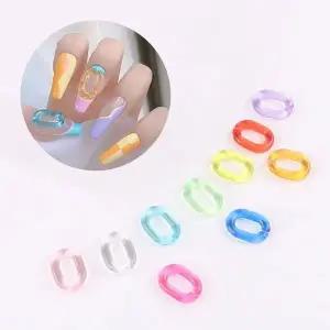 네일아트 투명 달콤 젤리 고리파츠 10개입