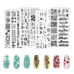 [셀러에이드]네일아트 스탬핑 네일 플레이트 8종