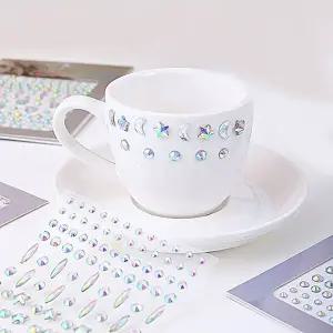 네일아트 반짝반짝 다용도 큐빅 스톤 네일스티커 8종