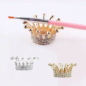 [셀러에이드]네일아트 크리스탈 크라운 네일브러쉬 홀더 붓 거치대