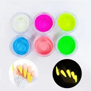 [셀러에이드]네일아트 반전매력 매직 야광 글리터 6종 세트