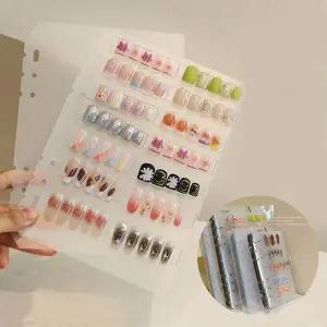 [셀러에이드]네일아트 앨범형 투명 팁 북 바인더 03-07 속지 5종