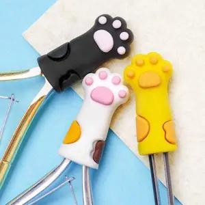 [골드스마일]네일케어 젤리 고양이발 니퍼 보호 캡 3개 세트