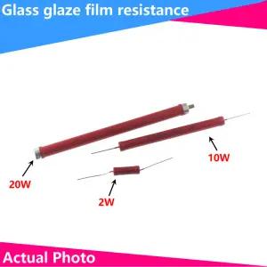 RI80 적색 저항 유리 유약 필름 비유도 고전압 2W 10W 20W 20K50K200M30M1K300K500M