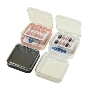 네일아트 투명 2단 수제 네일팁 멀티 보관 케이스 4종