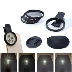 네일아트 체인 보석파츠 빛반사 촬영 별빛 렌즈 세트