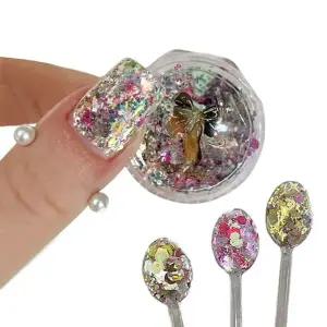 네일아트 홀로그램 오로라 스팽글 믹스 글리터 11종